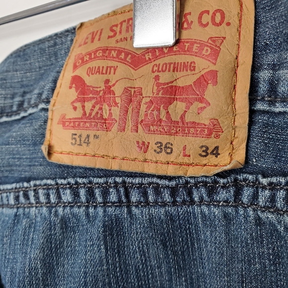 15) LEVI 514 Straight Leg Sz. W36 L34 - Picture 4 of 5
